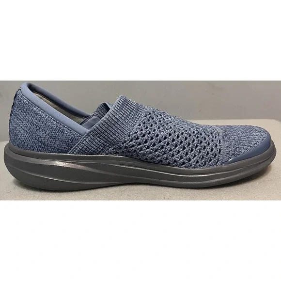Bzees Charlie Knit Slip On Mesh Sneaker Comfort Flat Grandma Sporty‎ Blue 7.5 - Picture 8 of 11